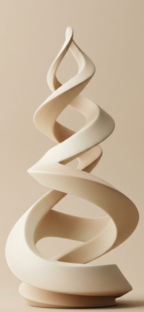 A minimal 3D abstract spiral shape 3d  wallpaper wallpaper