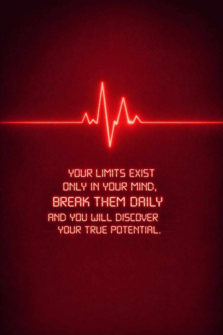 Breaking limits with a heartbeat quotes wallpaper