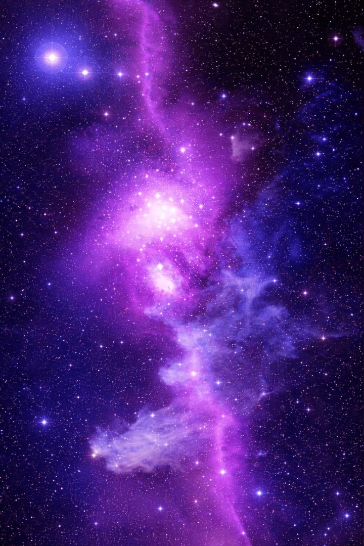 Celestial nebula with vibrant gases space wallpaper