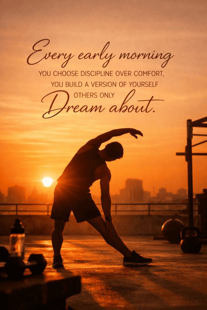 Futuristic gym with neon glow quotes wallpaper
