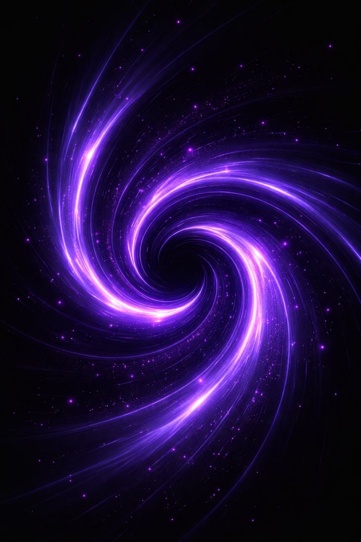Glowing purple vortex in darkness god wallpaper