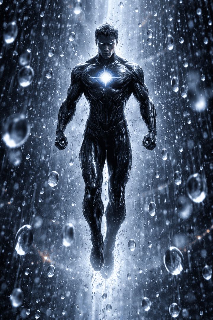 Hero in frozen rainstorm warrior wallpaper