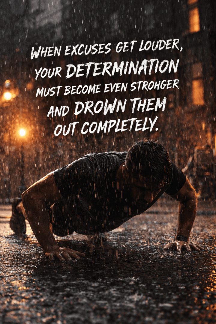 Muscular determination in the rain quotes wallpaper