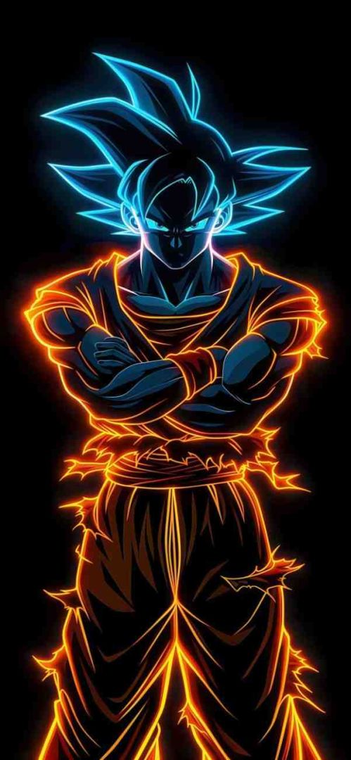 Neon Saiyan anime wallpaper