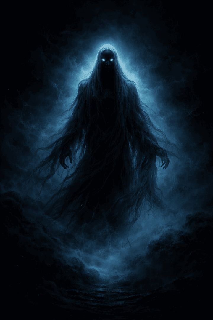 Phantom in the mist horror wallpaper
