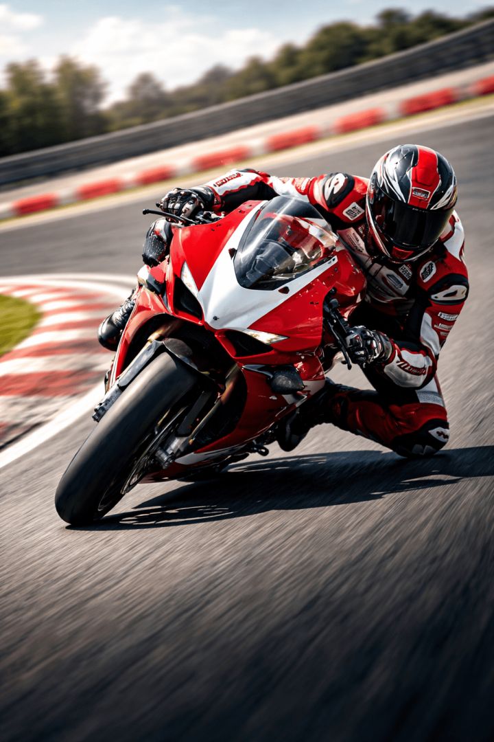 Racing into the corner bike wallpaper