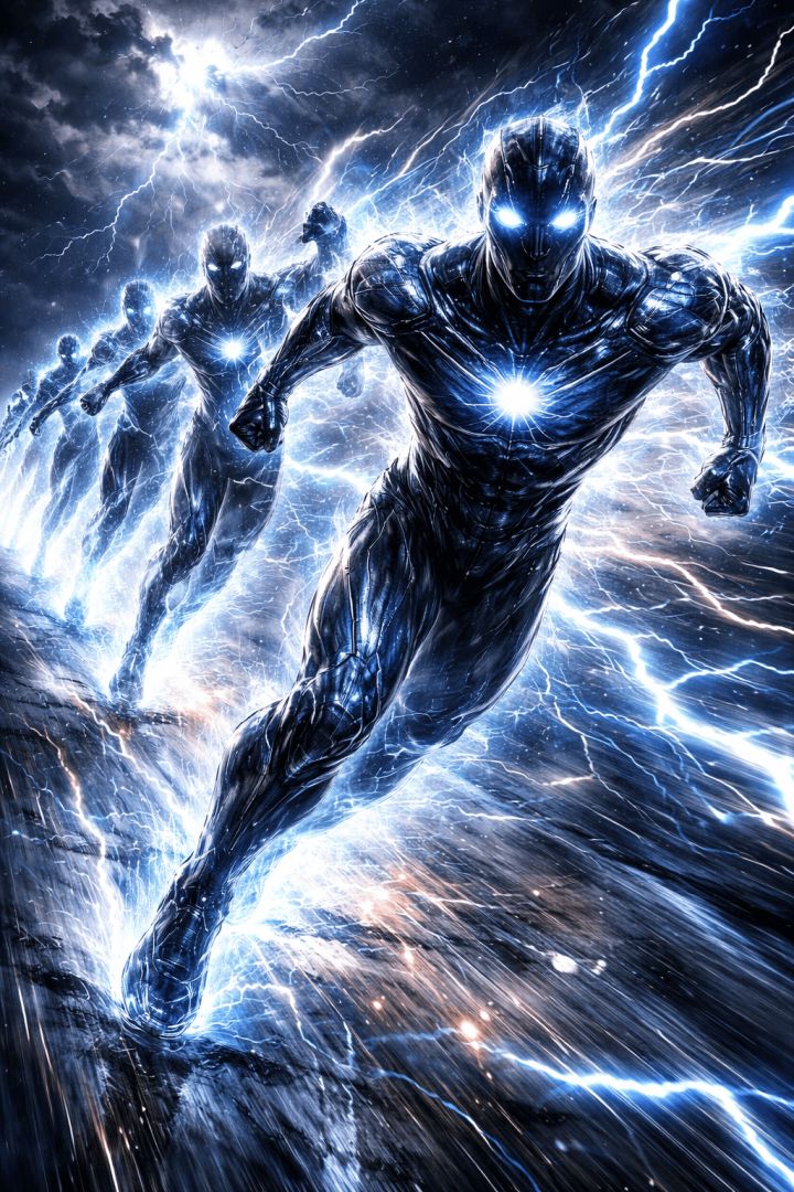 Speed of lightning in motion warrior wallpaper