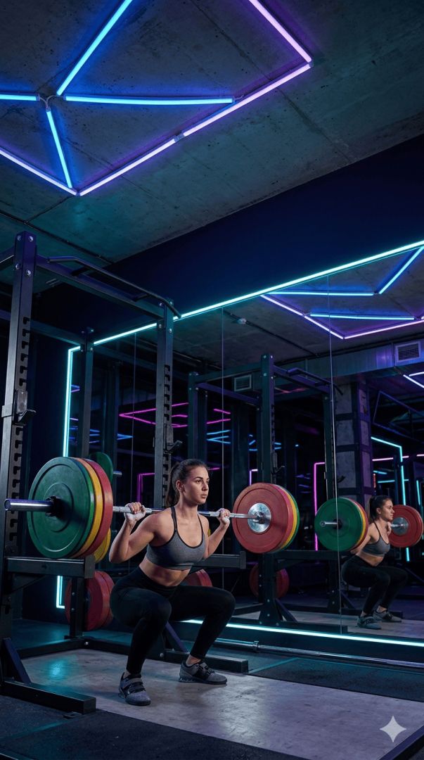 Sweat & Strength – Aesthetic Female Gym Wallpaper HD gym wallpaper